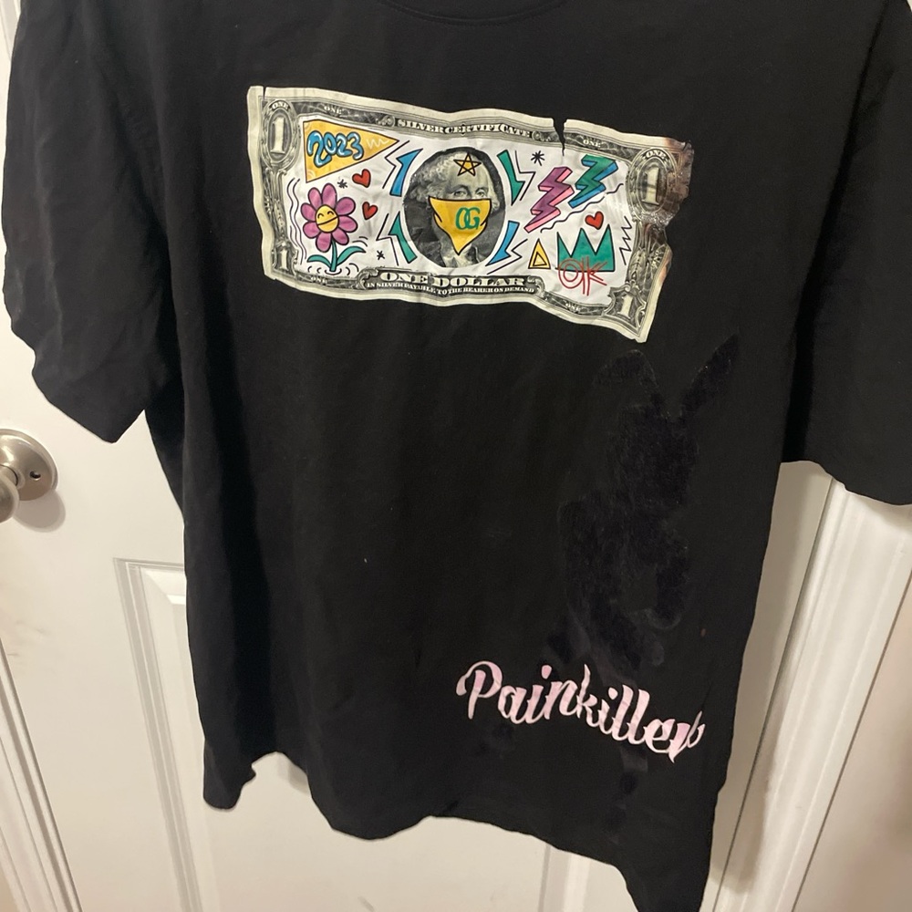 Studio Black Tee with Colorful Graphic